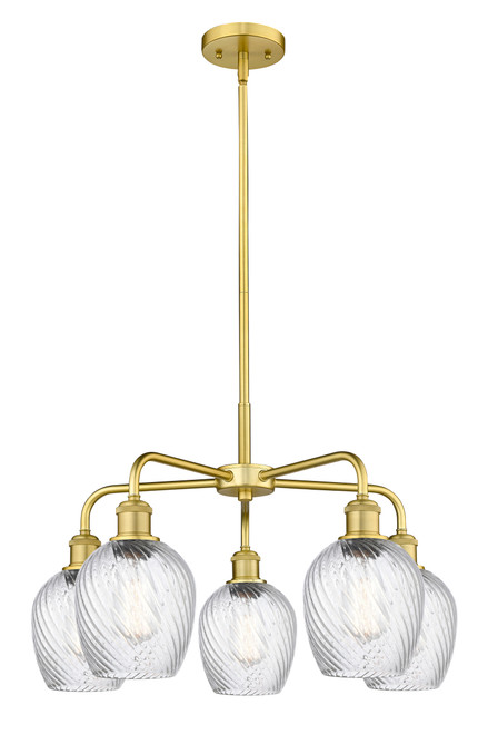 INNOVATIONS 516-5CR-SG-G292 Salina 5 23 inch Chandelier Satin Gold