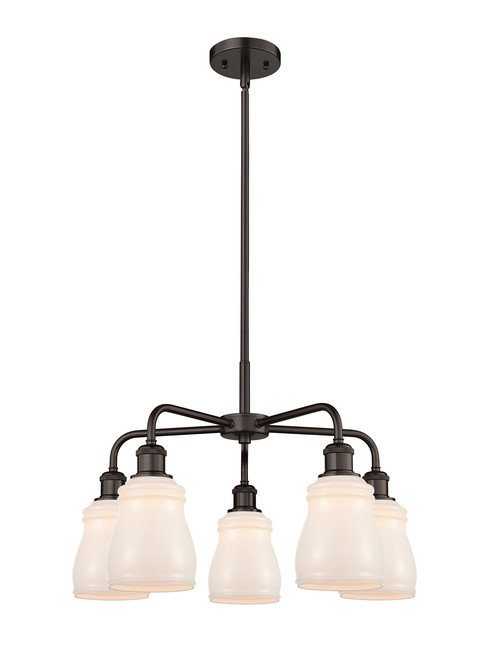 INNOVATIONS 516-5CR-OB-G391 Ellery 5 22.75 inch Chandelier Oil Rubbed Bronze