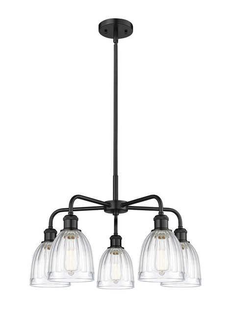 INNOVATIONS 516-5CR-BK-G442 Brookfield 5 23.75 inch Chandelier Matte Black