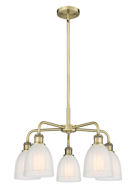 INNOVATIONS 516-5CR-AB-G441 Brookfield 5 23.75 inch Chandelier Antique Brass