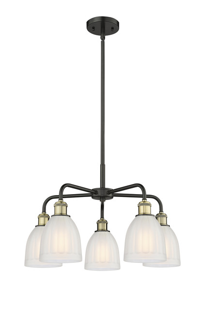 INNOVATIONS 516-5CR-BAB-G441 Brookfield 5 23.75 inch Chandelier Black Antique Brass