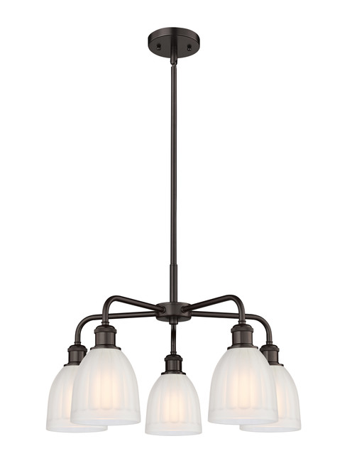 INNOVATIONS 516-5CR-OB-G441 Brookfield 5 23.75 inch Chandelier Oil Rubbed Bronze