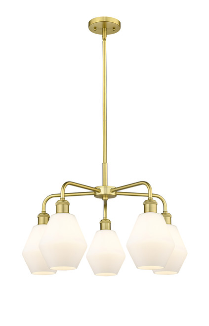 INNOVATIONS 516-5CR-SG-G651-6 Cindyrella 5 24 inch Chandelier Satin Gold