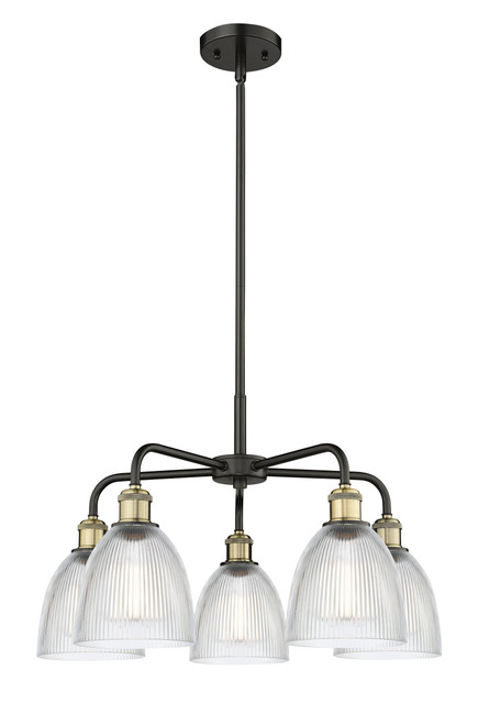 INNOVATIONS 516-5CR-BAB-G382 Castile 5 24 inch Chandelier Black Antique Brass