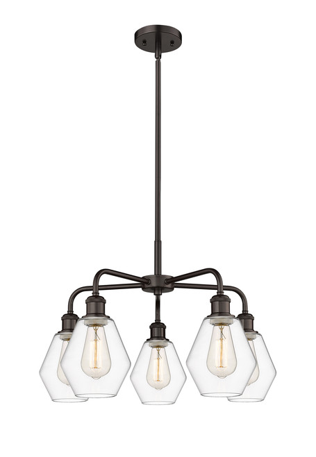 INNOVATIONS 516-5CR-OB-G652-6 Cindyrella 5 24 inch Chandelier Oil Rubbed Bronze
