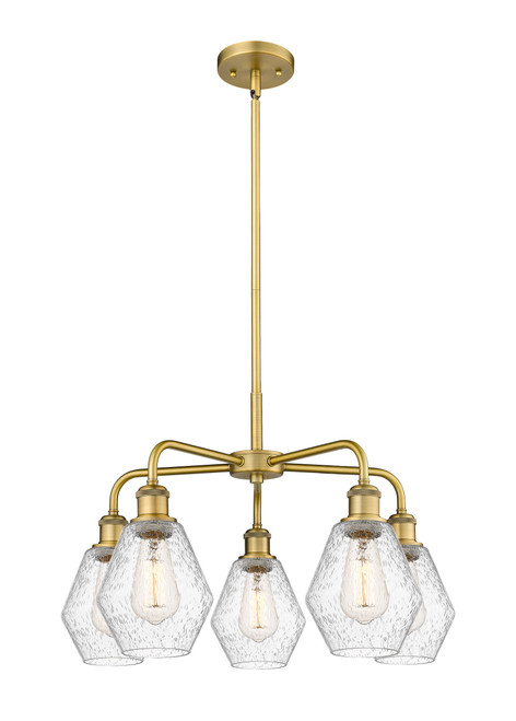 INNOVATIONS 516-5CR-BB-G654-6 Cindyrella 5 24 inch Chandelier Brushed Brass