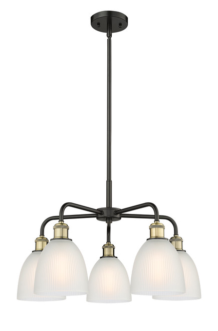 INNOVATIONS 516-5CR-BAB-G381 Castile 5 24 inch Chandelier Black Antique Brass