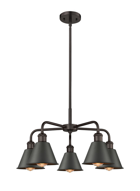 INNOVATIONS 516-5CR-OB-M8-OB Ballston 5 24.5 inch Chandelier Oil Rubbed Bronze