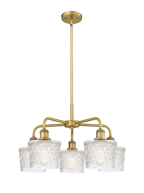 INNOVATIONS 516-5CR-BB-G402 Niagra 5 24.5 inch Chandelier Brushed Brass