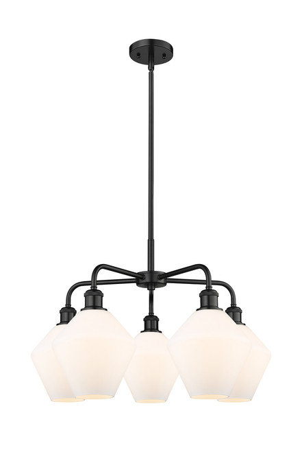 INNOVATIONS 516-5CR-BK-G651-8 Cindyrella 5 26 inch Chandelier Matte Black