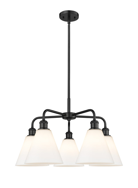 INNOVATIONS 516-5CR-BK-GBC-81 Berkshire 5 26 inch Chandelier Matte Black