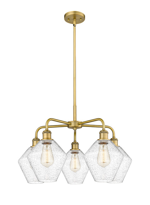 INNOVATIONS 516-5CR-BB-G654-8 Cindyrella 5 26 inch Chandelier Brushed Brass