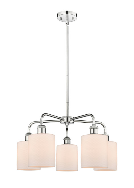 INNOVATIONS 516-5CR-PC-G111 Cobbleskill 5 23 inch Chandelier Polished Chrome
