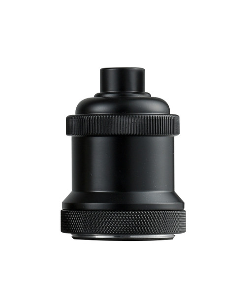 INNOVATIONS 001-BK Edison 2 inch Socket Cover Matte Black