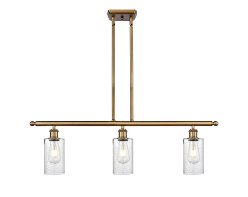 INNOVATIONS 516-3I-BB-G804 Clymer 3 36 inch Island Light Brushed Brass INNOVATIONS 516-3I-BB-G804 Clymer 3 36 inch Island Light Brushed Brass