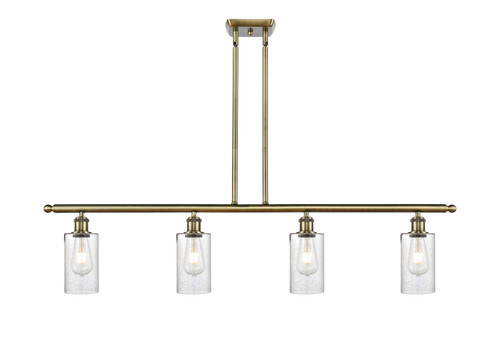 INNOVATIONS 516-4I-AB-G804 Clymer 4 48 inch Island Light Antique Brass INNOVATIONS 516-4I-AB-G804 Clymer 4 48 inch Island Light Antique Brass