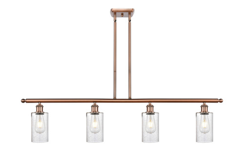 INNOVATIONS 516-4I-AC-G804 Clymer 4 48 inch Island Light Antique Copper