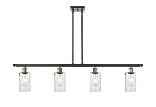 INNOVATIONS 516-4I-BAB-G804 Clymer 4 48 inch Island Light Black Antique Brass