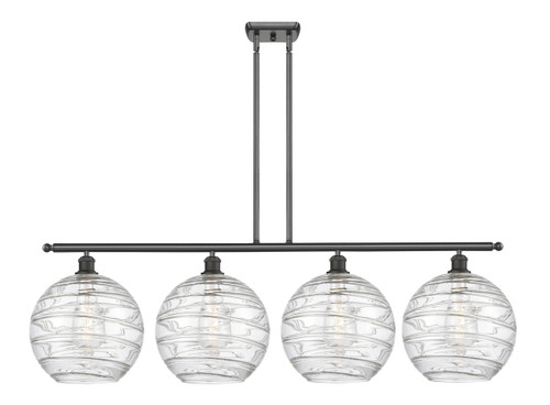 INNOVATIONS 516-4I-OB-G1213-12 Deco Swirl 4 Light 48 inch Island Light Oil Rubbed Bronze