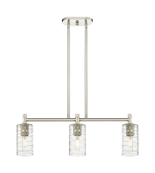 INNOVATIONS 434-3I-PN-G434-7DE Crown Point 3 30.5 inch Island Lighting Polished Nickel