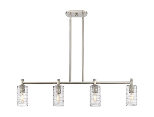 INNOVATIONS 434-4I-SN-G434-7DE Crown Point 4 43.75 inch Island Lighting Satin Nickel