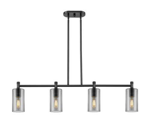 INNOVATIONS 434-4I-BK-G434-7SM Crown Point 4 43.75 inch Island Lighting Matte Black