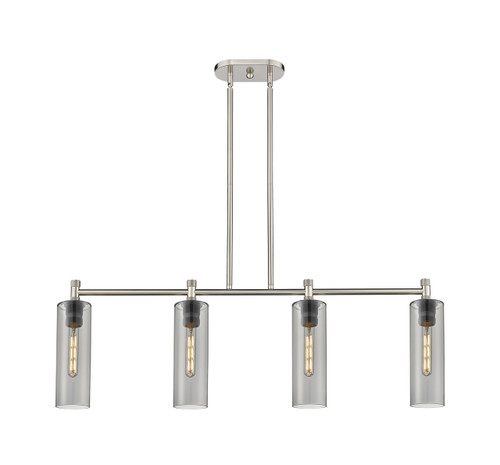 INNOVATIONS 434-4I-SN-G434-12SM Crown Point 4 43.75 inch Island Lighting Satin Nickel