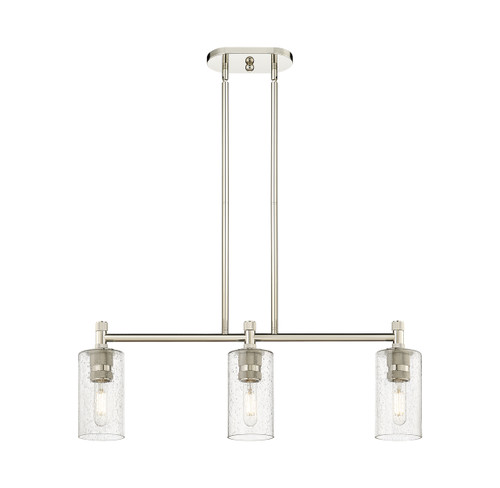 INNOVATIONS 434-3I-PN-G434-7SDY Crown Point 3 30.5 inch Island Lighting Polished Nickel
