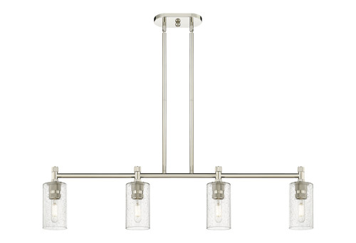 INNOVATIONS 434-4I-PN-G434-7SDY Crown Point 4 43.75 inch Island Lighting Polished Nickel INNOVATIONS 434-4I-PN-G434-7SDY Crown Point 4 43.75 inch Island Lighting Polished Nickel