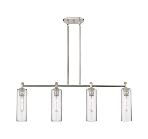 INNOVATIONS 434-4I-SN-G434-12SDY Crown Point 4 43.75 inch Island Lighting Satin Nickel