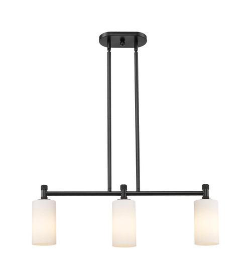 INNOVATIONS 434-3I-BK-G434-7WH Crown Point 3 30.5 inch Island Lighting Matte Black INNOVATIONS 434-3I-BK-G434-7WH Crown Point 3 30.5 inch Island Lighting Matte Black
