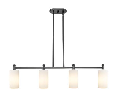 INNOVATIONS 434-4I-BK-G434-7WH Crown Point 4 43.75 inch Island Lighting Matte Black