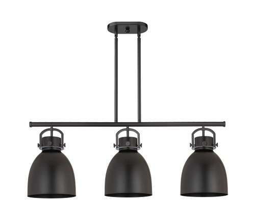 INNOVATIONS 410-3I-BK-M412-10BK Newton Sphere 3 42 inch Island Lighting Matte Black