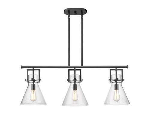 INNOVATIONS 411-3I-BK-G411-10SDY Newton Cone 3 41.5 inch Island Lighting Matte Black INNOVATIONS 411-3I-BK-G411-10SDY Newton Cone 3 41.5 inch Island Lighting Matte Black