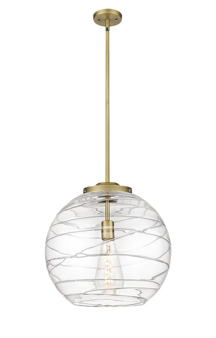 INNOVATIONS 221-1S-BB-G1213-16-BB-95-LED Deco Swirl 1 Light 15.75 inch Pendant Brushed Brass