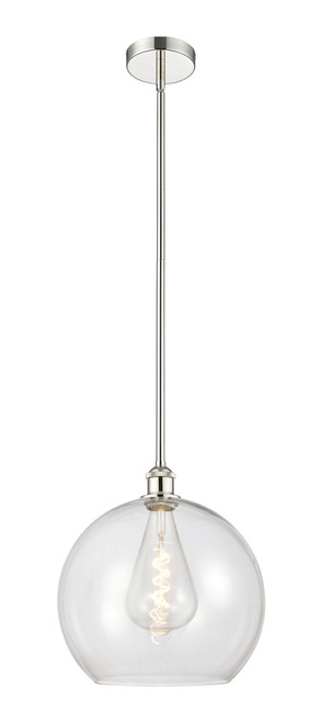 INNOVATIONS 616-1S-PN-G122-14 Athens 1 Light 13.75 inch Pendant Polished Nickel