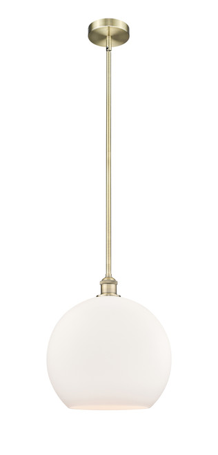 INNOVATIONS 616-1S-AB-G121-14 Athens 1 Light 13.75 inch Pendant Antique Brass