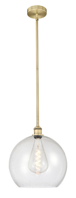 INNOVATIONS 616-1S-BB-G124-14 Athens 1 Light 13.75 inch Pendant Brushed Brass
