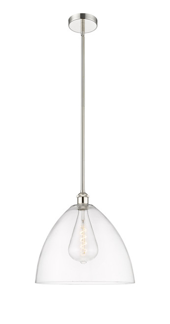 INNOVATIONS 616-1S-PN-GBD-162 Edison Dome 1 Light 16 inch Pendant Polished Nickel