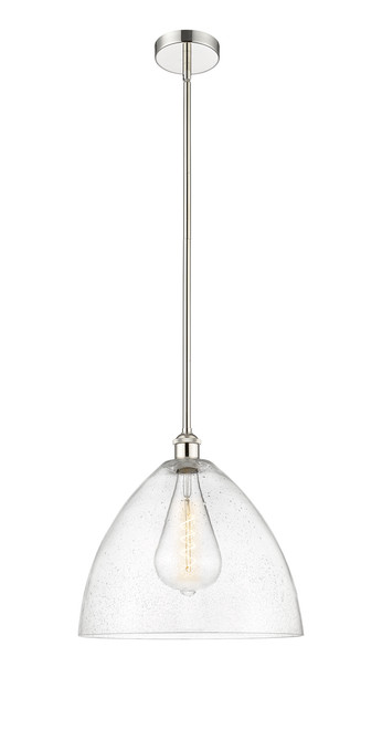 INNOVATIONS 616-1S-PN-GBD-164 Edison Dome 1 Light 16 inch Pendant Polished Nickel