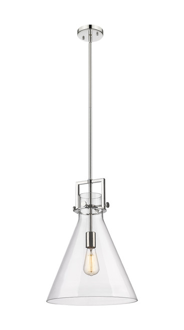 INNOVATIONS 411-1SL-PN-G411-14CL Newton Cone 1 14 inch Pendant Polished Nickel INNOVATIONS 411-1SL-PN-G411-14CL Newton Cone 1 14 inch Pendant Polished Nickel