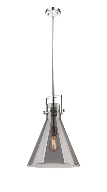 INNOVATIONS 411-1SL-PN-G411-14SM Newton Cone 1 14 inch Pendant Polished Nickel