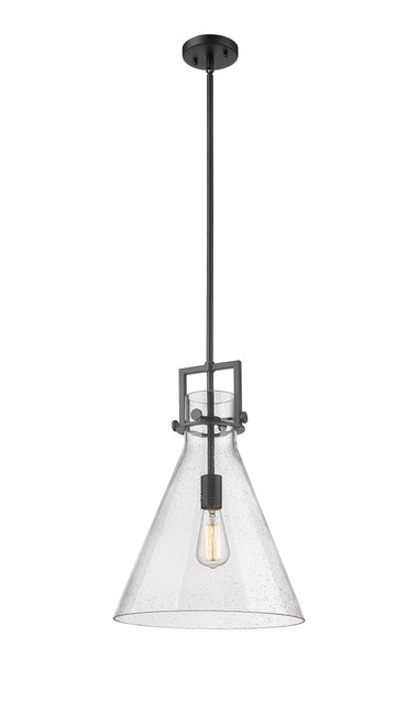 INNOVATIONS 411-1SL-BK-G411-14SDY Newton Cone 1 14 inch Pendant Matte Black