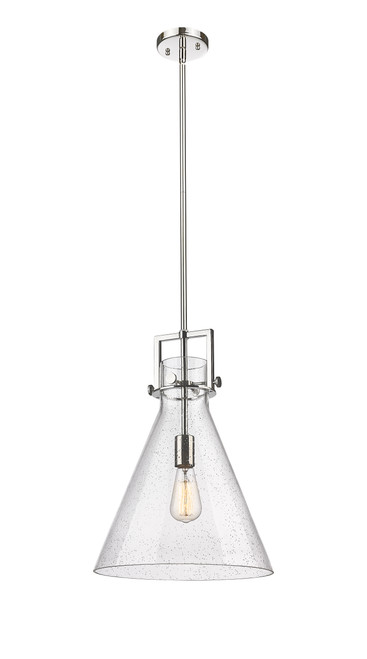 INNOVATIONS 411-1SL-PN-G411-14SDY Newton Cone 1 14 inch Pendant Polished Nickel