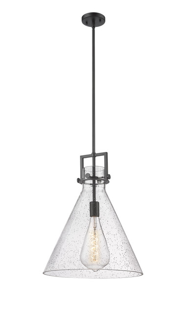 INNOVATIONS 411-1SL-BK-G411-16SDY Newton Cone 1 16 inch Pendant Matte Black