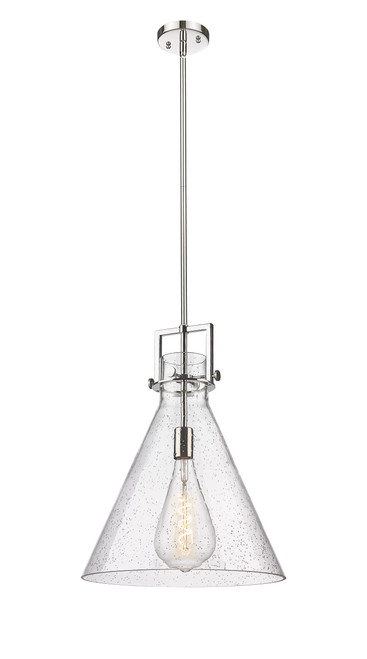 INNOVATIONS 411-1SL-PN-G411-16SDY Newton Cone 1 16 inch Pendant Polished Nickel