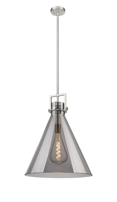 INNOVATIONS 411-1SL-SN-G411-18SM Newton Cone 1 18 inch Pendant Brushed Satin Nickel