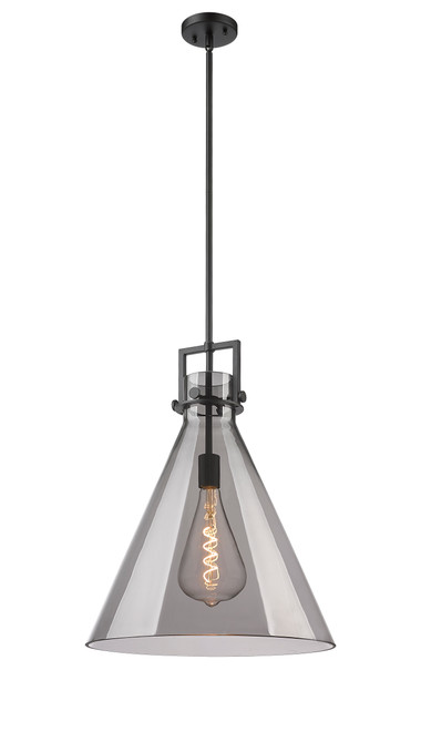INNOVATIONS 411-1SL-BK-G411-18SM Newton Cone 1 18 inch Pendant Matte Black