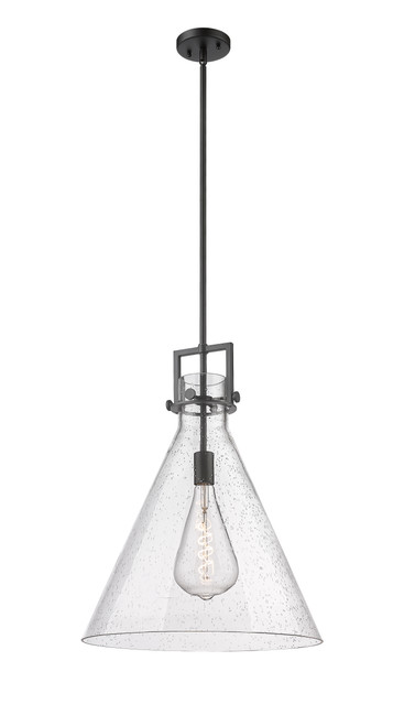 INNOVATIONS 411-1SL-BK-G411-18SDY Newton Cone 1 18 inch Pendant Matte Black