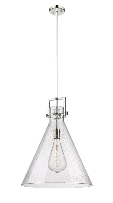 INNOVATIONS 411-1SL-PN-G411-18SDY Newton Cone 1 18 inch Pendant Polished Nickel